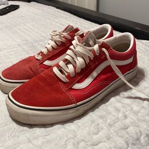 Red vans size 8.5